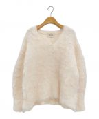 THE TOEザ・トゥー）の古着「Pigalle shaggy Vneck knit」｜ホワイト