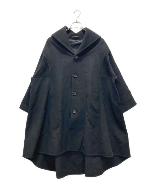 YOHJI YAMAMOTO（ヨウジヤマモト）YOHJI YAMAMOTO (ヨウジヤマモト) ドロップショルダー カシミヤ混コート ブラック サイズ:1の古着・服飾アイテム