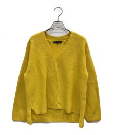 23区（ニジュウサンク）の古着「ウールカシミヤブレンドスタンドネックニット」｜イエロー