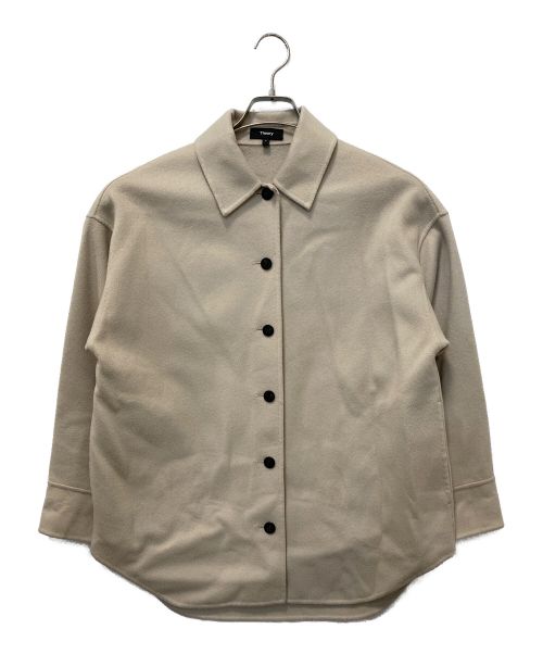 theory（セオリー）theory (セオリー) Luxe New Divide Os Shirt JK DF ベージュ サイズ:SIZE Pの古着・服飾アイテム