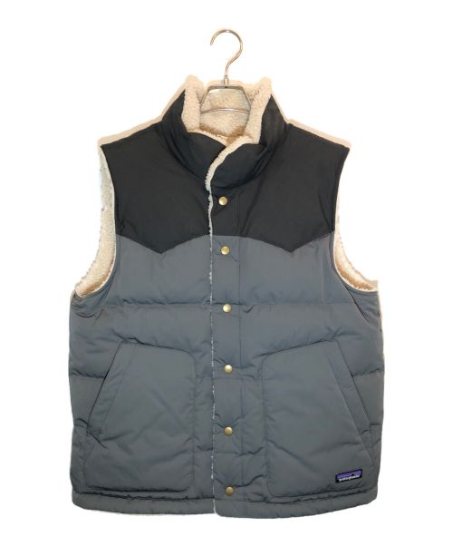 Patagonia（パタゴニア）Patagonia (パタゴニア) Reversible Bivy Down Vest グレー サイズ:Mの古着・服飾アイテム