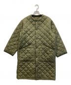 Barbourバブアー）の古着「QUILTED NO COLLAR COAT」｜カーキ