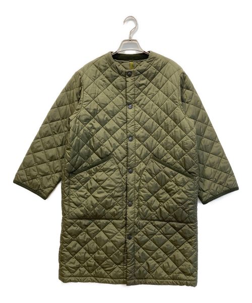 Barbour（バブアー）Barbour (バブアー) QUILTED NO COLLAR COAT カーキ サイズ:8の古着・服飾アイテム