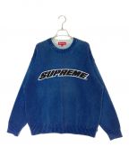 SUPREMEシュプリーム）の古着「Printed Washed Sweater」｜ネイビー