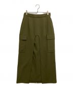 MANOFマノフ）の古着「FRONT ARCH CARGO SKIRT」｜カーキ