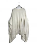 MYLANマイラン）の古着「Cashmere Knit Oversize Poncho オーバサイズカシミヤニットポンチョ」｜アイボリー