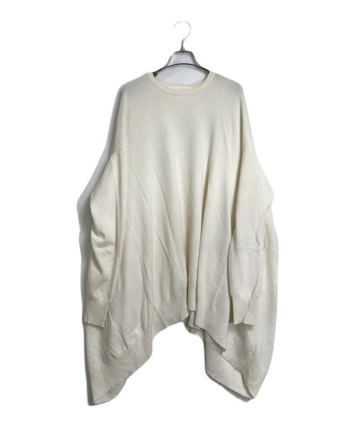 MYLAN（マイラン）MYLAN (マイラン) Cashmere Knit Oversize Poncho オーバサイズカシミヤニットポンチョ アイボリー サイズ:FREEの古着・服飾アイテム