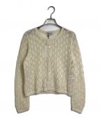 YANAWARAヤナワラ）の古着「Wara Alpaca Crop Cardigan」｜アイボリー