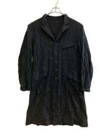 Yohji Yamamoto pour homme（ヨウジヤマモト プールオム）の古着「I-ピークロングJシワコート」｜グレー