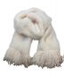 中古・古着 THE TOE (ザ・トゥー) Pigalle shaggy muffler アイボリー 未使用品：12000円