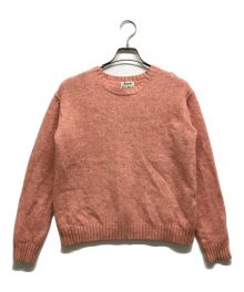 Acne studios（アクネ ストゥディオス）の古着「SAMARA WOOL クルーネックニット」｜ピンク