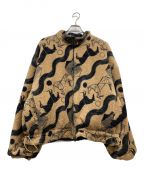 WANSIE WORKWEAR & UNIFORMワンジーワークウェアアンドユニフォーム）の古着「LANDSCAPE REVERSIBLE FLEECE JACKET」｜ブラック×ベージュ