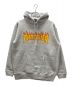 THRASHER（スラッシャー）の古着「フレイムロゴパーカー」｜グレー