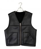 SUPREMEシュプリーム）の古着「Reversible Faux Shearling Work Vest」｜ブラック