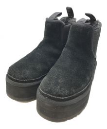 UGG（アグ）の古着「NEUMEL PLATFORM CHELSEA 1134526」｜ブラック