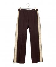 Col Pierrot (コルピエロ) SIDE STRIPE SLACKS ワインレッド サイズ:36