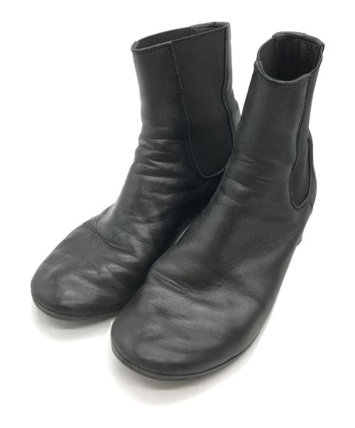 MM6 Maison Margiela（エムエムシックス メゾンマルジェラ）MM6 Maison Margiela (エムエムシックス メゾンマルジェラ) サイドゴアショートブーツ ブラック サイズ:37の古着・服飾アイテム