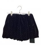 the Barnnetザ バーネット）の古着「Velvet Puffball Mini Skirt」｜ブラック