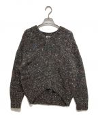 H BEAUTY&YOUTHエイチ ビューティー&ユース）の古着「ALPACA COLOR V NECK KNIT」｜ブラウン