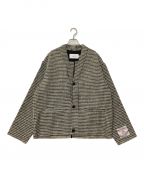 SUBTLE AUTHENTIC×Harris Tweedサートルオーセンティック×ハリスツイード）の古着「TWEED CARDIGAN」｜ブラウン