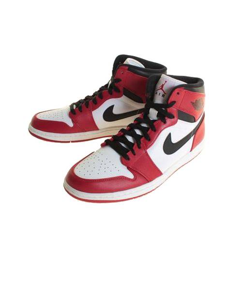 中古 古着通販 Nike ナイキ エアジョーダン ハイカットスニーカー ホワイト レッド サイズ 28 5cm Air Jordan1 Retro High ブランド 古着通販 トレファク公式 Trefac Fashion