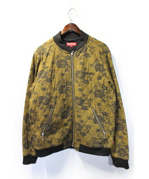 supreme quilted lace bomber jacket