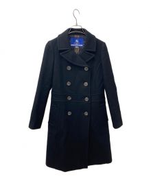 BURBERRY BLUE LABEL（バーバリーブルーレーベル）の古着「ウールロングコート　FNF87-808」｜ブラック