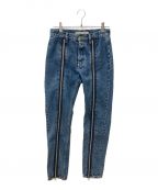 JOHN LAWRENCE SULLIVANジョン ローレンス サリバン）の古着「Washed Denim Zipped Pants」｜インディゴ