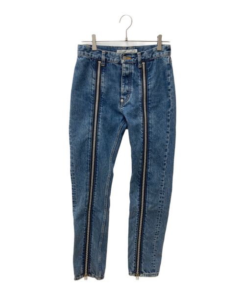 JOHN LAWRENCE SULLIVAN（ジョン ローレンス サリバン）JOHN LAWRENCE SULLIVAN (ジョン ローレンス サリバン) Washed Denim Zipped Pants インディゴ サイズ:Mの古着・服飾アイテム