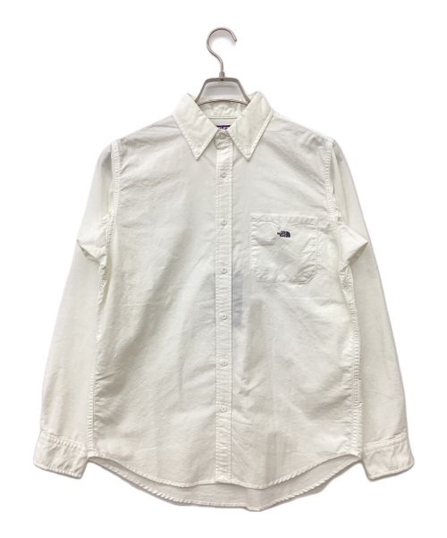 THE NORTHFACE PURPLELABEL（ザ・ノースフェイス パープルレーベル）THE NORTHFACE PURPLELABEL (ザ・ノースフェイス パープルレーベル) Cotton Polyester OX B.D. Shirt ホワイト サイズ:Sの古着・服飾アイテム