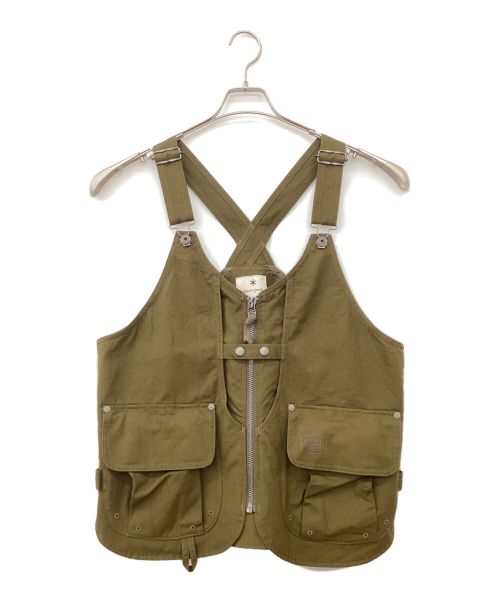 Snow peak（スノーピーク）Snow peak (スノーピーク) TAKIBI Canvas Vest オリーブ サイズ:Mの古着・服飾アイテム