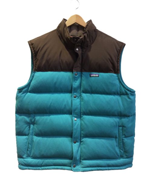 中古 古着通販 Patagonia パタゴニア ビビーダウンベスト ブルー ブラウン サイズ Xxl ブランド 古着通販 トレファク公式 Trefac Fashion