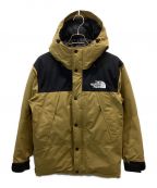 THE NORTH FACEザ ノース フェイス）の古着「マウンテンダウンジャケット」｜ベージュ×ブラック