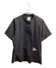 and wander（アンドワンダー）の古着「hybrid base layer short sleeve T（トレッキングウェア)」｜ブラック