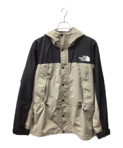 THE NORTH FACE（ザ ノース フェイス）THE NORTH FACE (ザ ノース フェイス) マウンテンライトジャケット ミネラルグレー×ブラック/グレージュ サイズ:XLの古着・服飾アイテム