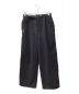 and wander（アンドワンダー）の古着「REWOOL tweed wide pants　574-3282087　Ｍ」｜ブラック