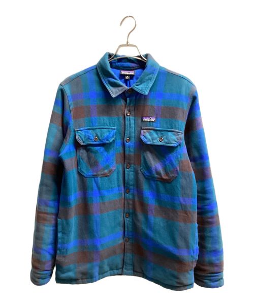 Patagonia（パタゴニア）Patagonia (パタゴニア) インサレーテッド フィヨルド フランネル ジャケット ネイビー サイズ:Mの古着・服飾アイテム