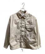 and wanderアンドワンダー）の古着「dry rip shirt jacket（トレッキングウェア)」｜アイボリー