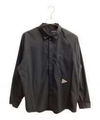and wander (アンドワンダー) fleece base LS shirt（トレッキングウェア) ブラック サイズ:5