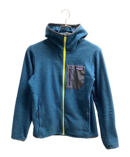 Patagonia（パタゴニア）Patagonia (パタゴニア) R1エア・フルジップ・フーディ（トレッキングウェア) ブルー サイズ:Sの古着・服飾アイテム