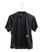 and wanderアンドワンダー）の古着「power dry jersey raglan SS T（トレッキングウェア)」｜ブラック