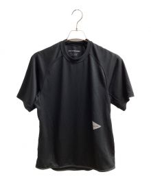 and wander（アンドワンダー）の古着「power dry jersey raglan SS T（トレッキングウェア)」｜ブラック