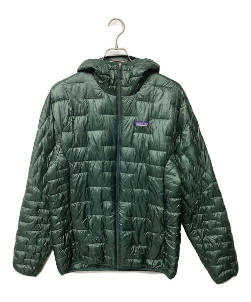 Patagonia（パタゴニア）Patagonia (パタゴニア) マイクロ・パフ・フーディ（トレッキングウェア) グリーン サイズ:Mの古着・服飾アイテム