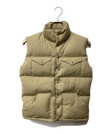 THE NORTH FACE（ザ ノース フェイス）の古着「ダウンベスト」｜ベージュ×オレンジ