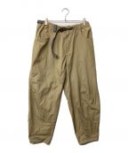 and wanderアンドワンダー）の古着「high count cloth wide pants」｜カーキ