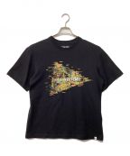 and wanderアンドワンダー）の古着「ノイジーロゴプリントTシャツ」｜ブラック