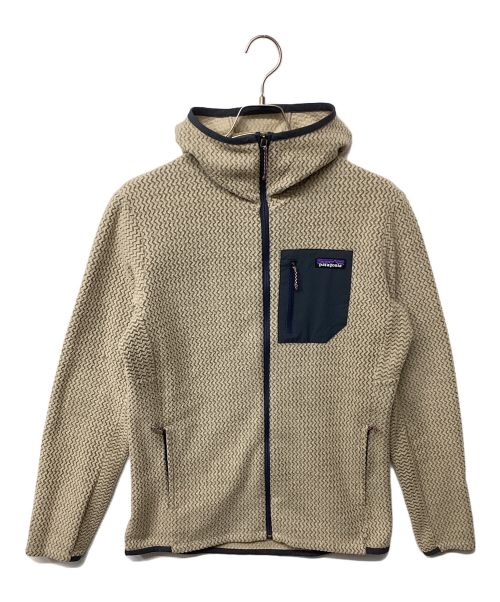 Patagonia（パタゴニア）Patagonia (パタゴニア) R1エア・フルジップ・フーディ（トレッキングウェア) ベージュ サイズ:Sの古着・服飾アイテム