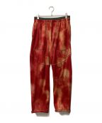 and wanderアンドワンダー）の古着「printed Octa pants」｜レッド