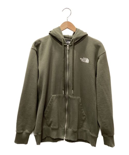 THE NORTH FACE（ザ ノース フェイス）THE NORTH FACE (ザ ノース フェイス) スクエアロゴフルジップ オリーブ サイズ:Mの古着・服飾アイテム