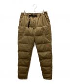 GRIP SWANYグリップスワニー）の古着「FIREPROOF DOWN CAMP PANTS 2.0 WITH MOBILE POCKET」｜ブラウン